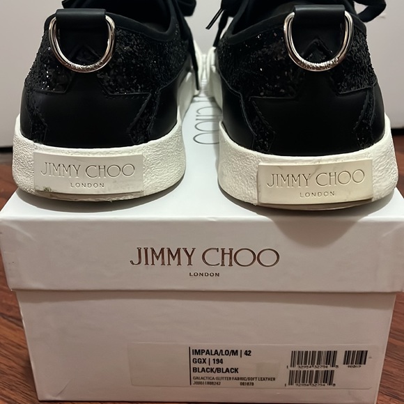 Jimmy Choo Men’s Black Glitter Sneakers, Sz 42 (9) - Picture 5 of 5